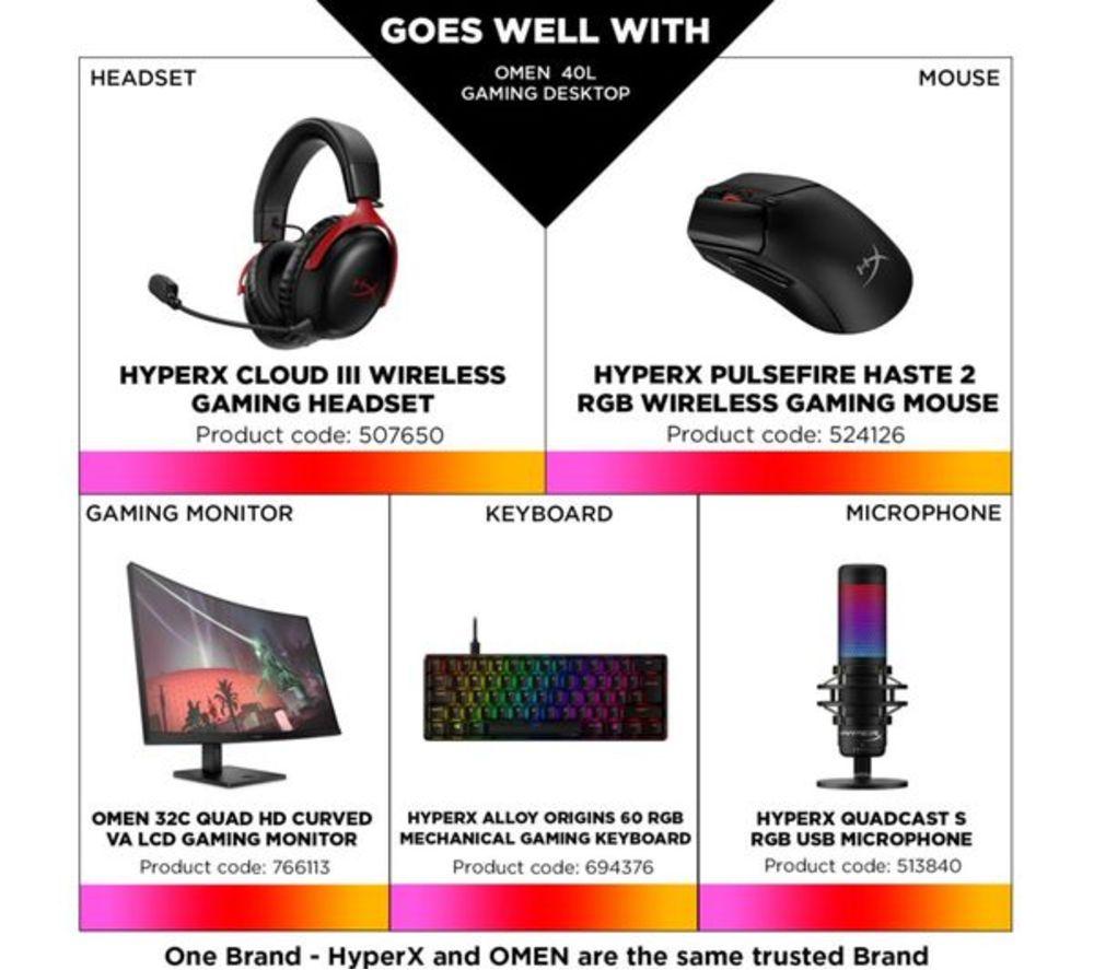 HP OMEN 45L Refurbished Gaming PC - Intel&reg; Core&trade; Ultra 9, RTX 5090, 4 TB SSD (Very Good Condition) image number 5 of 21