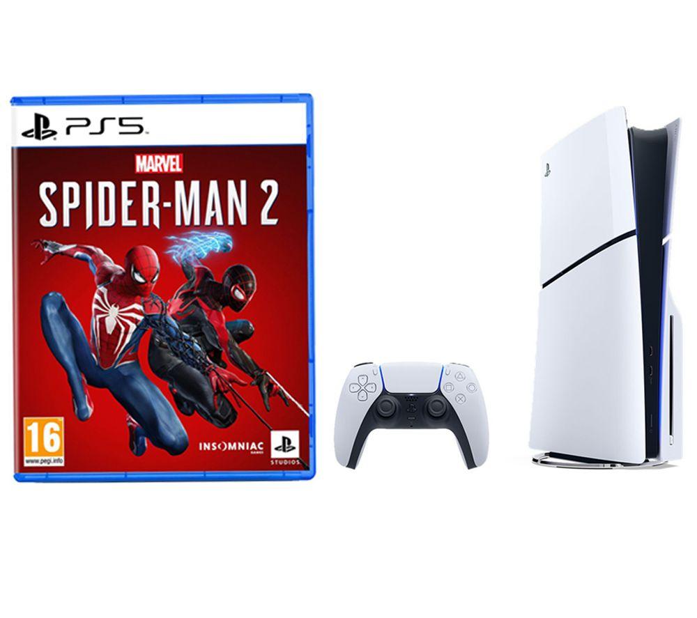 SONY PlayStation 5 (Model Group, Slim), PlayStation Plus Premium Bundle (24 Month Membership) & Marvel's Spider-Man 2 Bundle