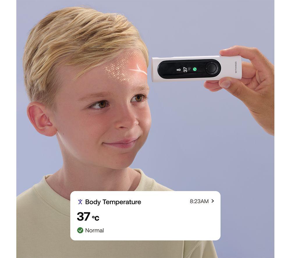 WITHINGS BeamO Contactless Smart Digital Thermometer with 4-in-1 Health Multiscan - White image number 5 of 9
