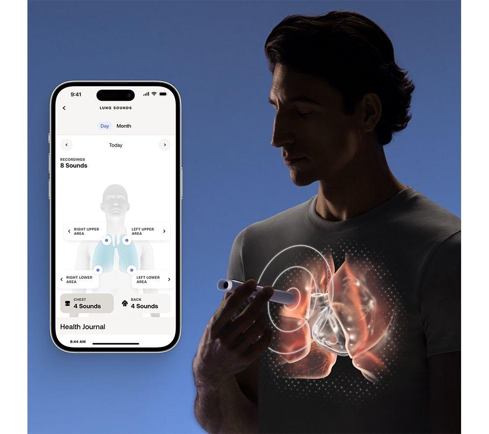 WITHINGS BeamO Contactless Smart Digital Thermometer with 4-in-1 Health Multiscan - White image number 7 of 9