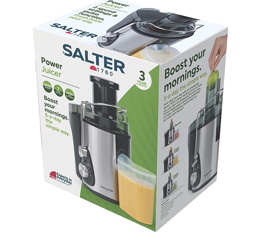 SALTER Healthy Power EK3454FROFOB Juicer - Silver image number 8 of 8