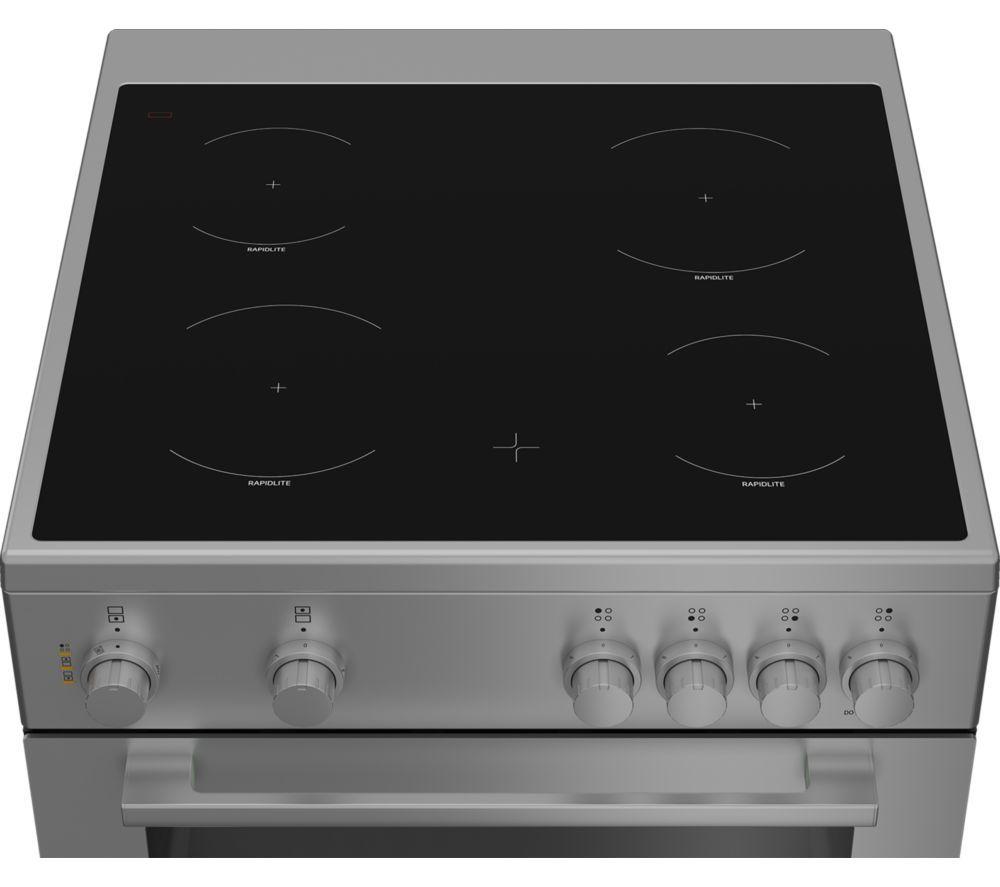 FLAVEL MF60CTS 60 cm Electric Ceramic Cooker - Silver image number 4 of 6