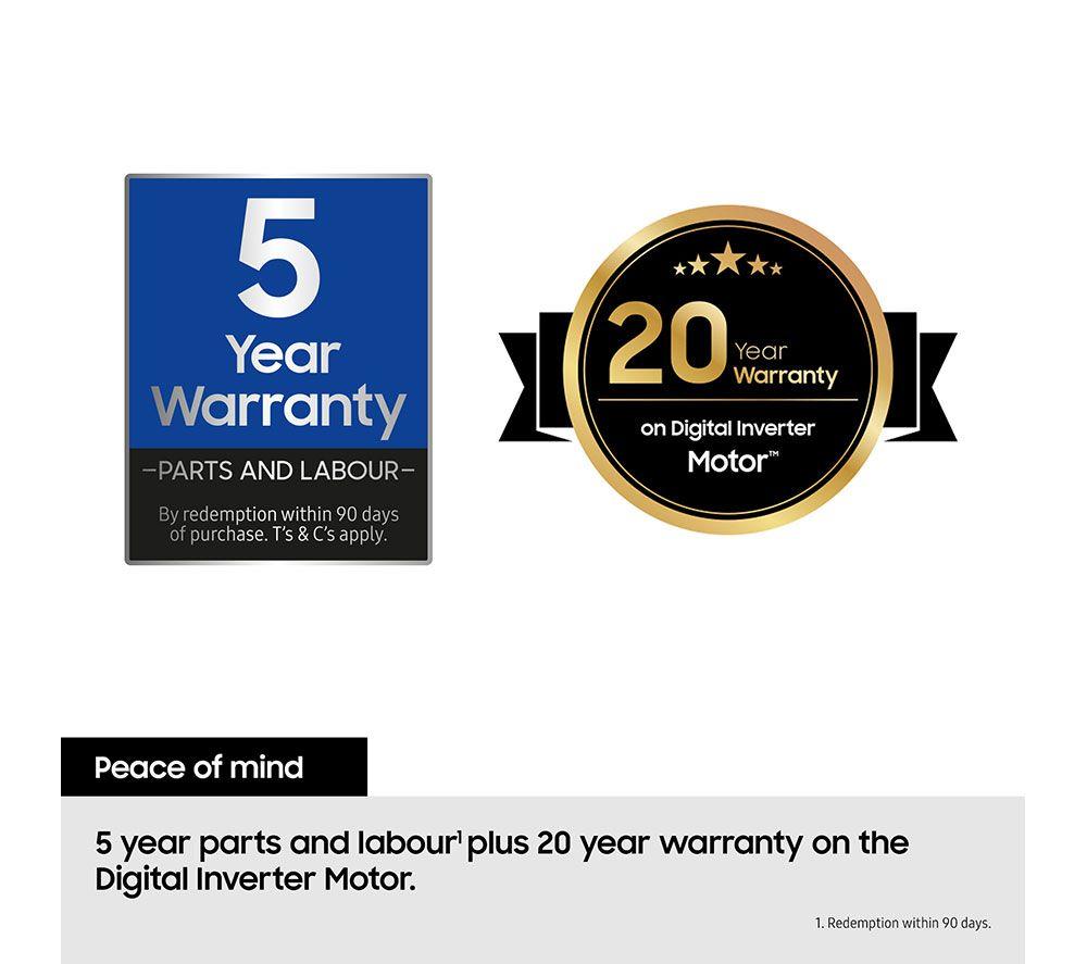SAMSUNG Series 5 AI Energy DV90DG52A0ABEU WiFi-enabled 9 kg Heat Pump Tumble Dryer - Black image number 14 of 14