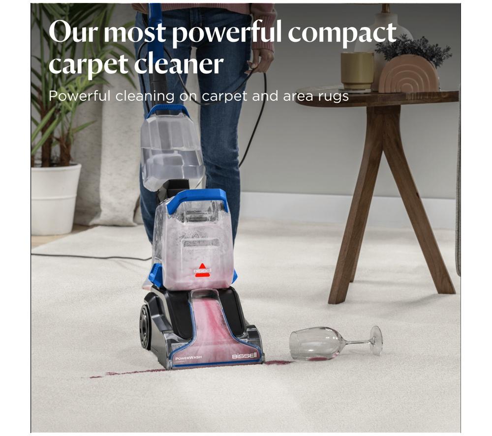 BISSELL Powerwash Compact 4055e Upright Carpet Cleaner - Black & Blue image number 3 of 10