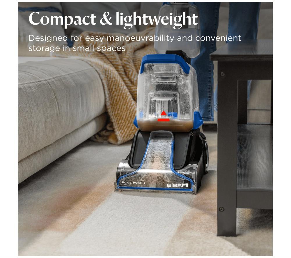 BISSELL Powerwash Compact 4055e Upright Carpet Cleaner - Black & Blue image number 4 of 10