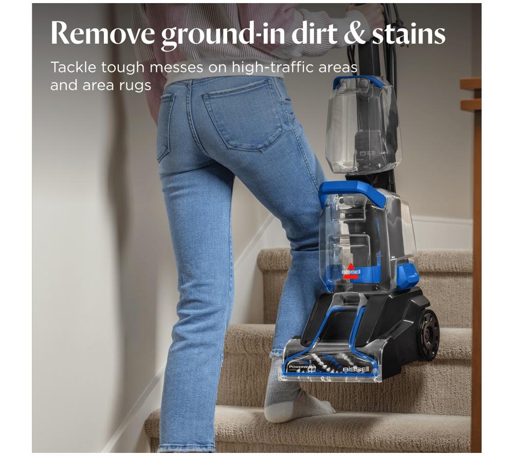 BISSELL Powerwash Compact 4055e Upright Carpet Cleaner - Black & Blue image number 5 of 10