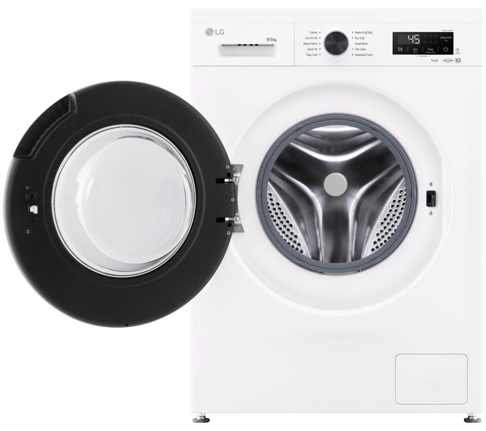 LG Series 2 Direct Drive W4X1095NWK WiFi-enabled 9 kg Washer Dryer - White image number 9 of 13