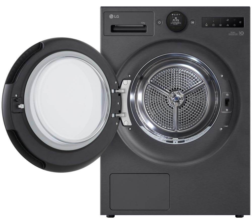 LG Series 7 AI Dry RHX7010TBB 10 kg Heat Pump Tumble Dryer - Matte Black image number 12 of 27