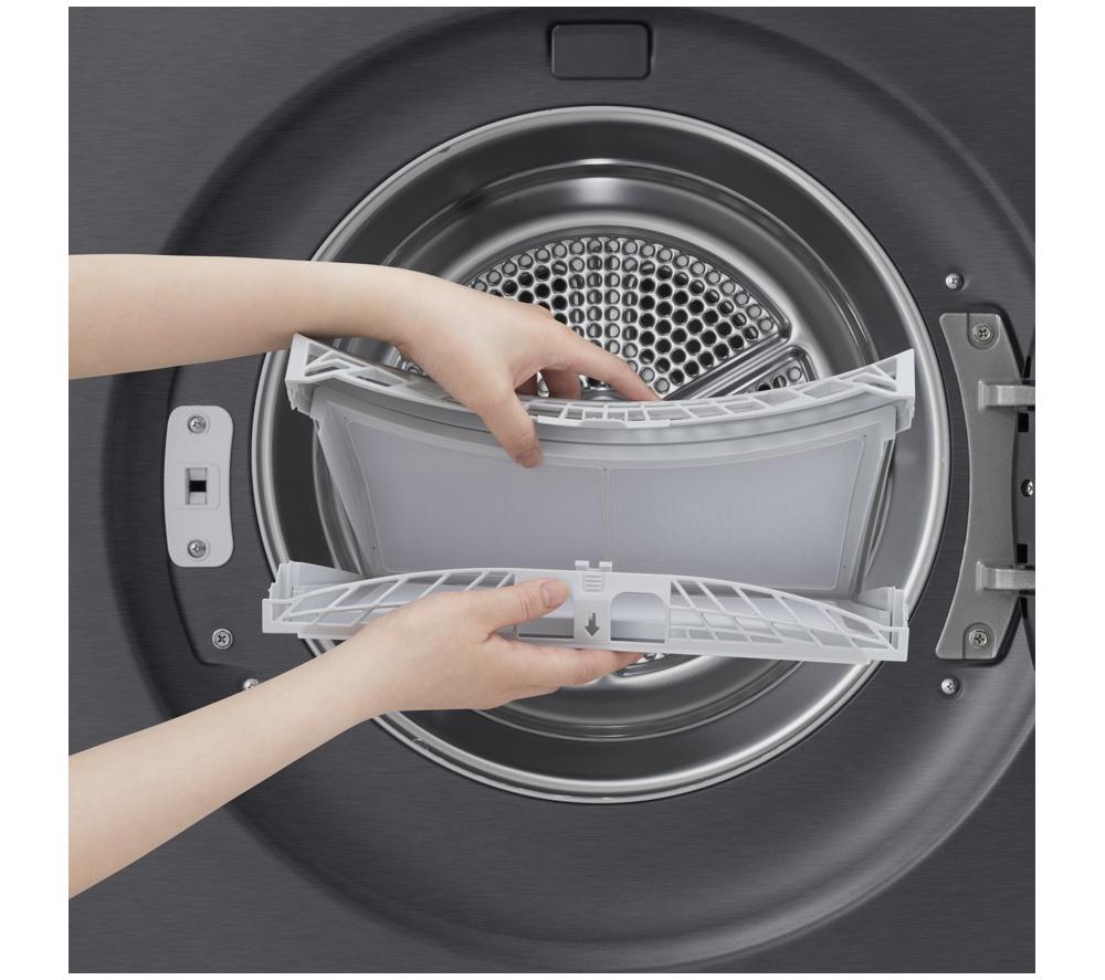 LG Series 7 AI Dry RHX7010TBB 10 kg Heat Pump Tumble Dryer - Matte Black image number 19 of 27