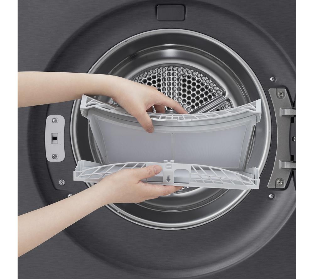 LG Series 7 AI Dry RHX7010TBB 10 kg Heat Pump Tumble Dryer - Matte Black image number 20 of 27