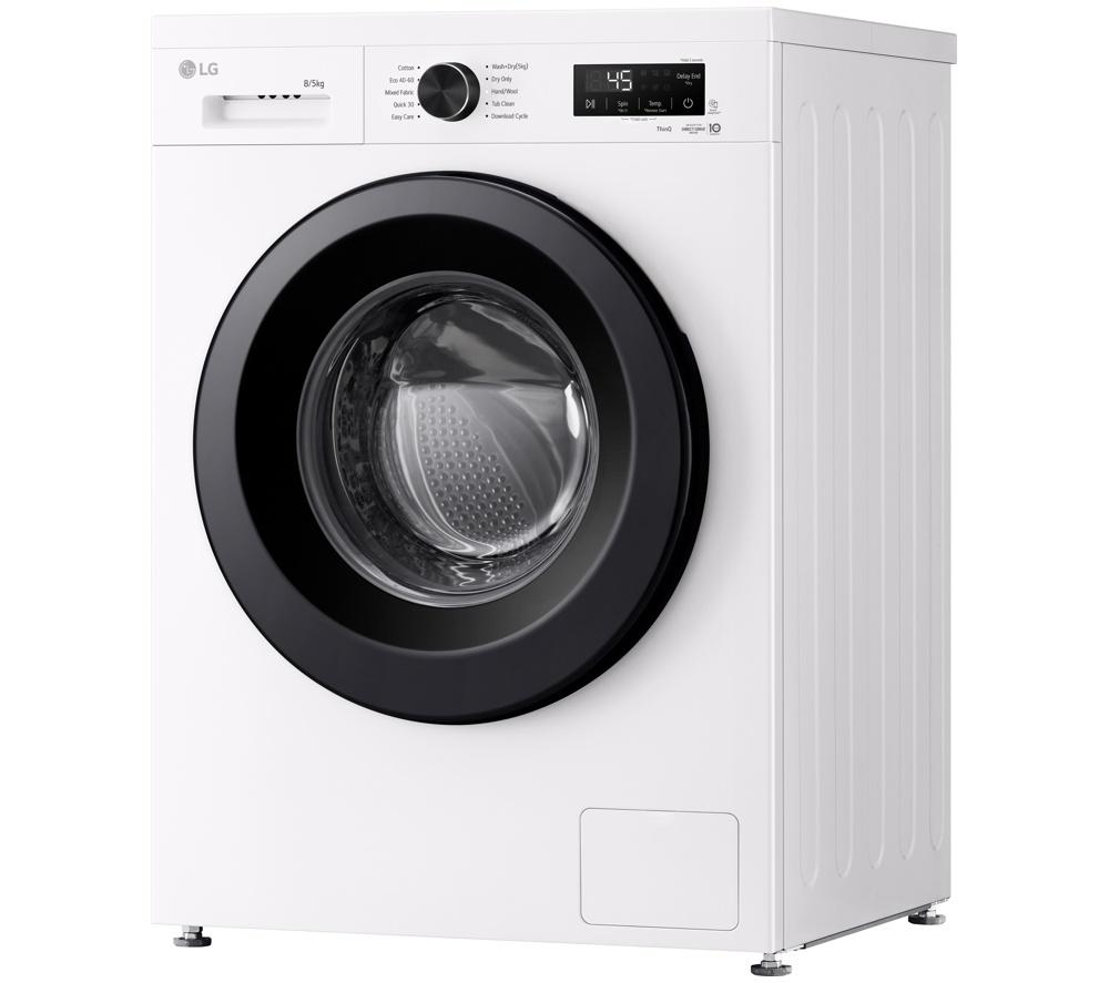 LG Series 2 Direct Drive W4X1085NWK WiFi-enabled 8 kg Washer Dryer - White image number 12 of 13