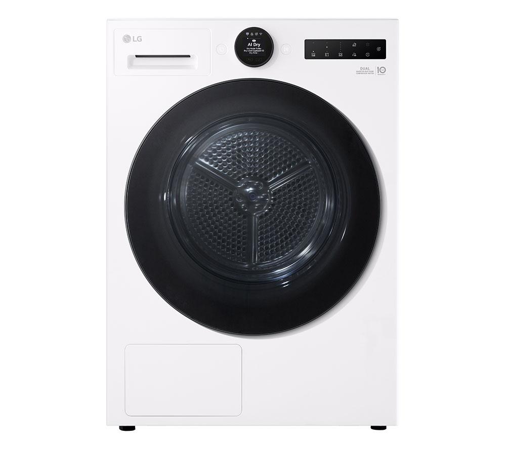 LG VX70 Series AI Dry RHX7010TWB 10 kg Heat Pump Tumble Dryer – White, White