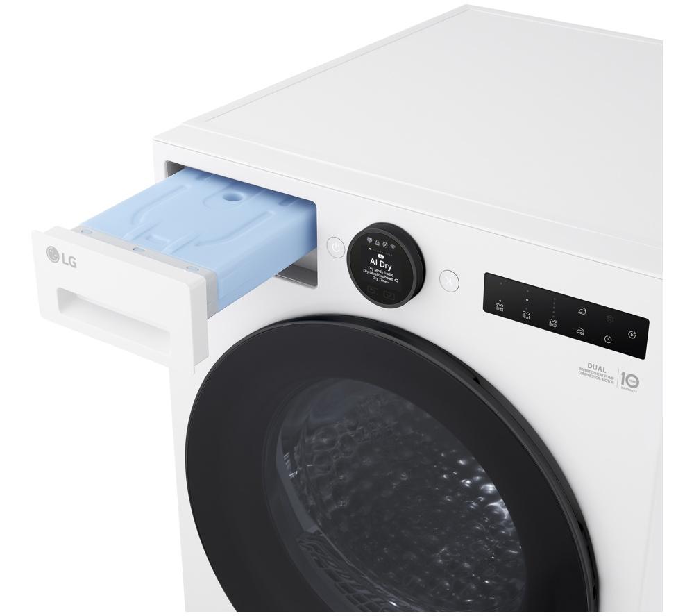 LG Series 7 AI Dry RHX7010TWB 10 kg Heat Pump Tumble Dryer - White image number 15 of 20