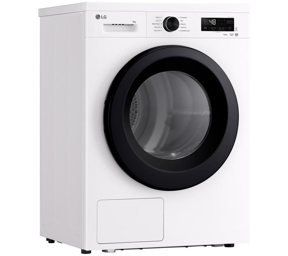 LG Series 2 ThinQ RHX1009NWK 9 kg Heat Pump Tumble Dryer - White image number 11 of 11