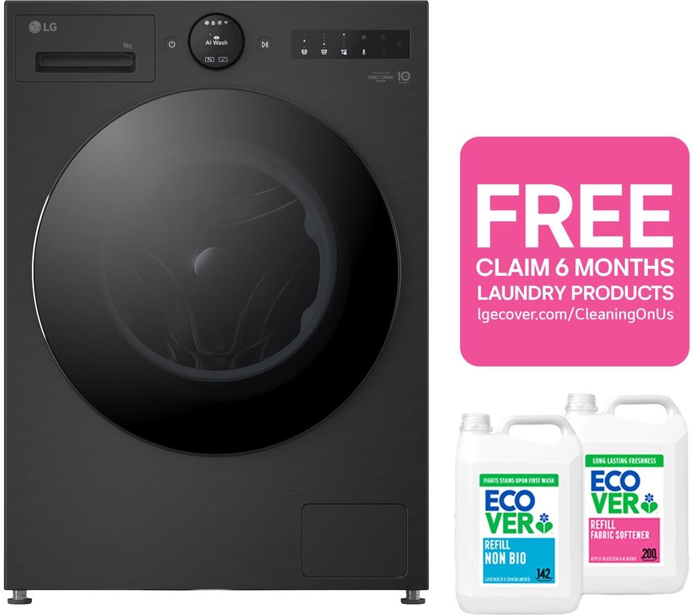 LG Series 7 AI Dry RHX7009TBB 9 kg Heat Pump Tumble Dryer - Matte Black image number 2 of 21