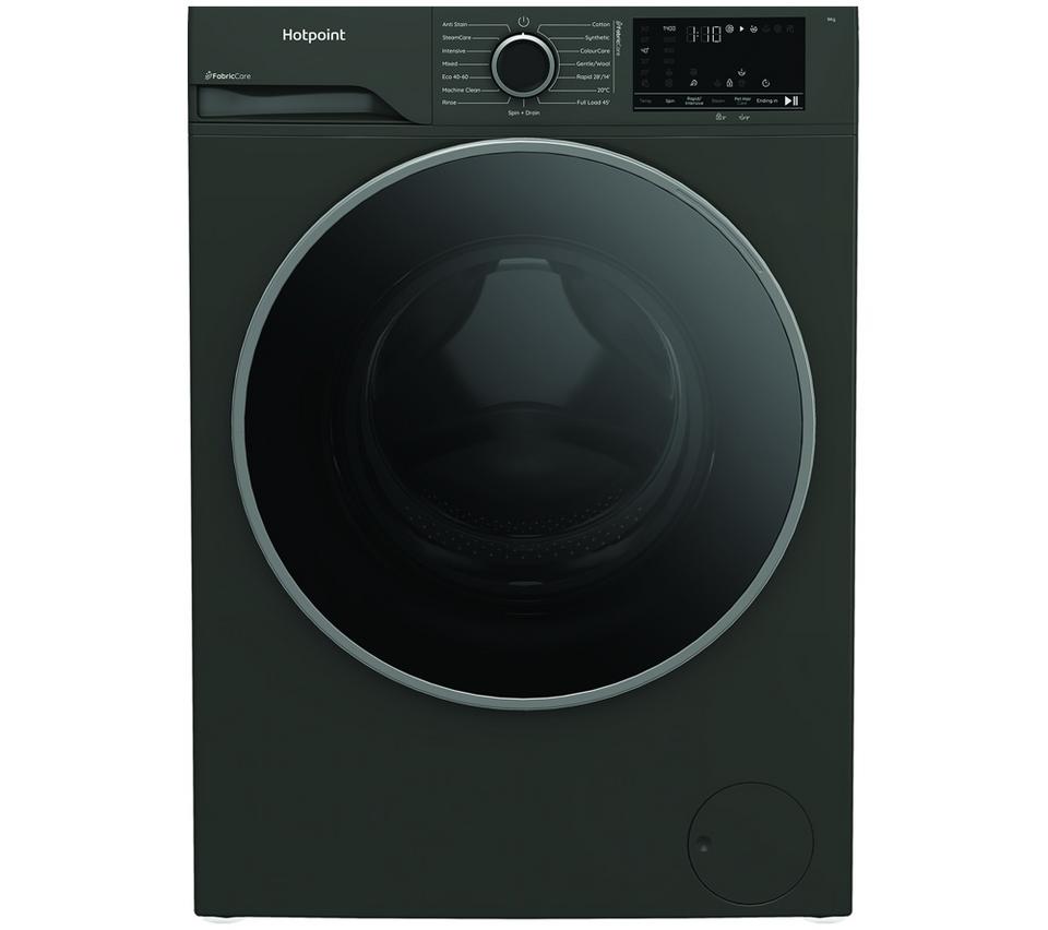 HOTPOINT FabricCare HBCA 93G CARE UK 9 kg 1400 Spin Washing Machine - Manhattan Grey