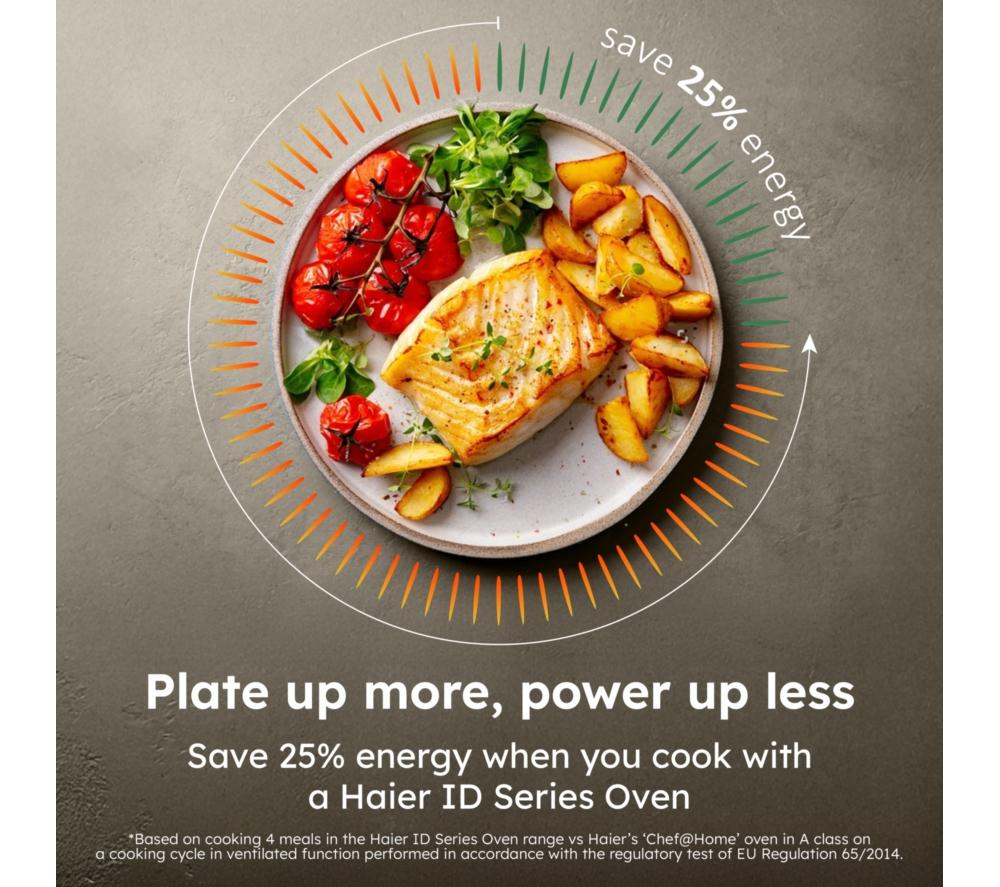HAIER Air Fry ID Series 2 H61D26L5HTX Electric Steam Smart Oven - Black image number 2 of 18