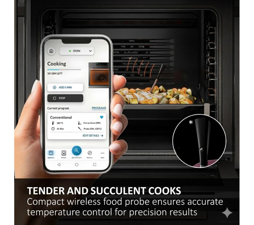 HAIER Air Fry ID Series 2 H61D26L5HTX Electric Steam Smart Oven - Black image number 8 of 18