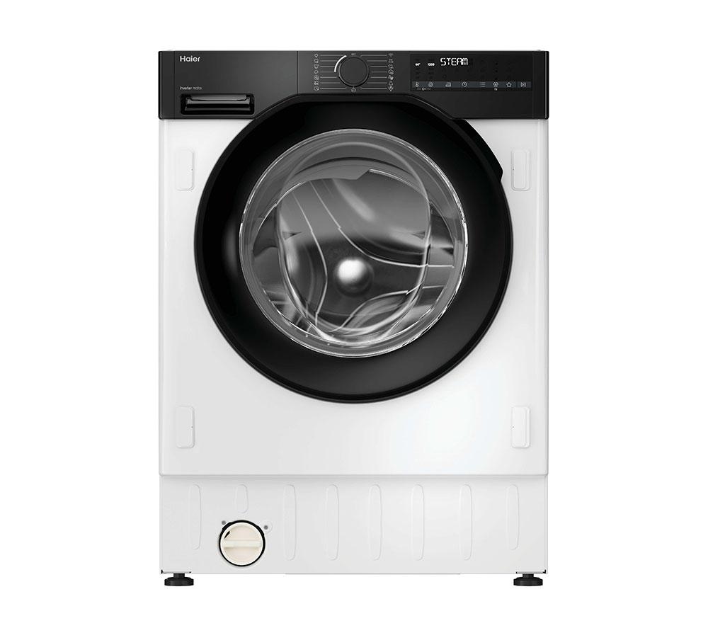HAIER Series 6 BHA6SD69M6DB9-80 Integrated WiFi-enabled 9 kg 1600 Spin Washing Machine, White,Black
