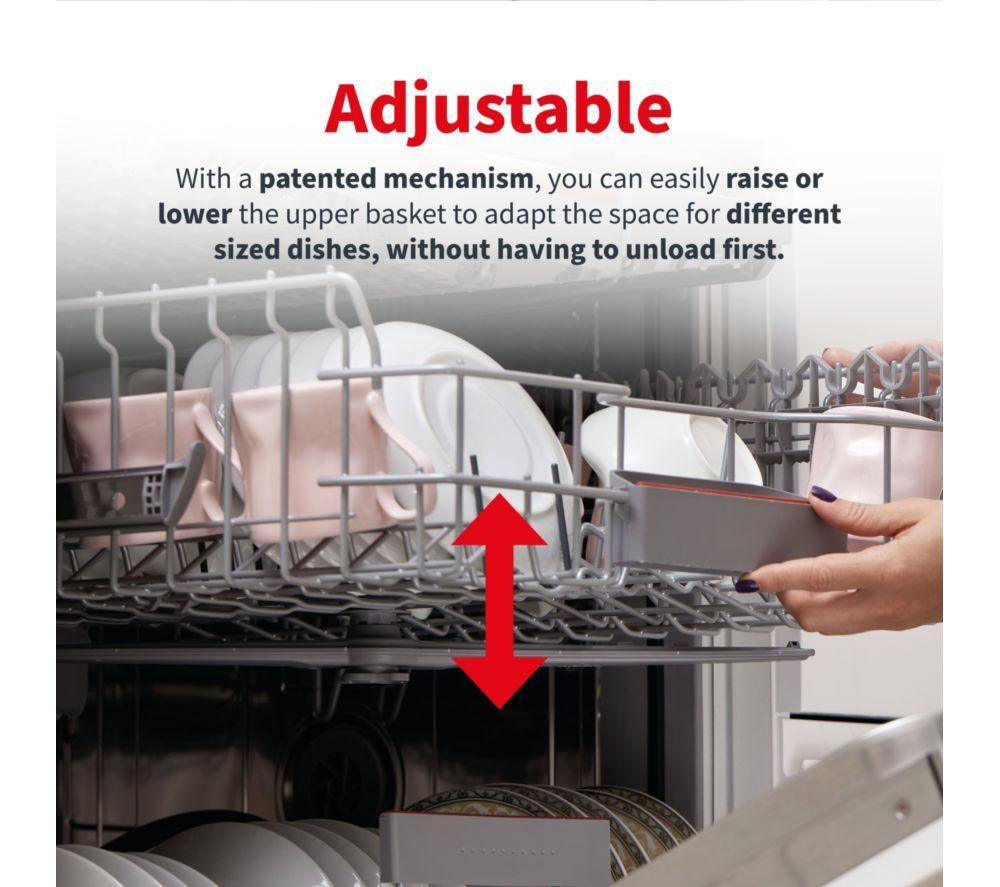 SHARP QW-NA1FF47D4W-EN Full-size Dishwasher - White image number 7 of 9