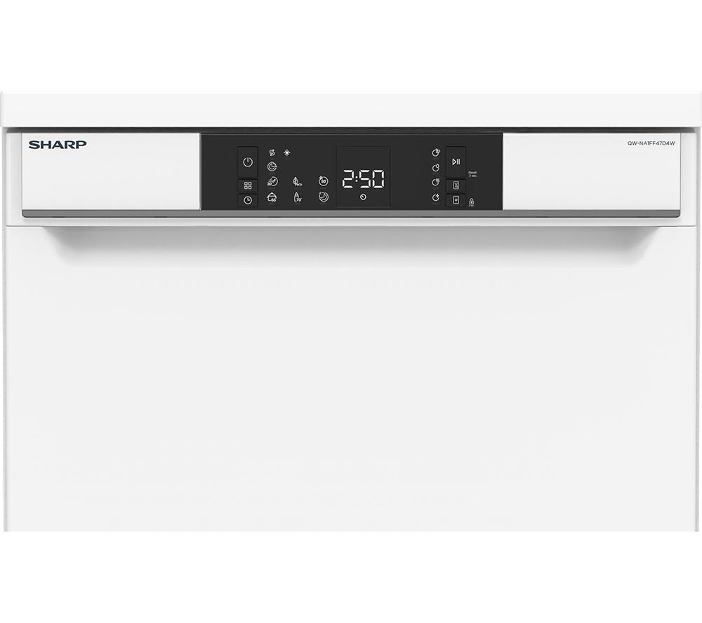 SHARP QW-NA1FF47D4W-EN Full-size Dishwasher - White image number 12 of 13