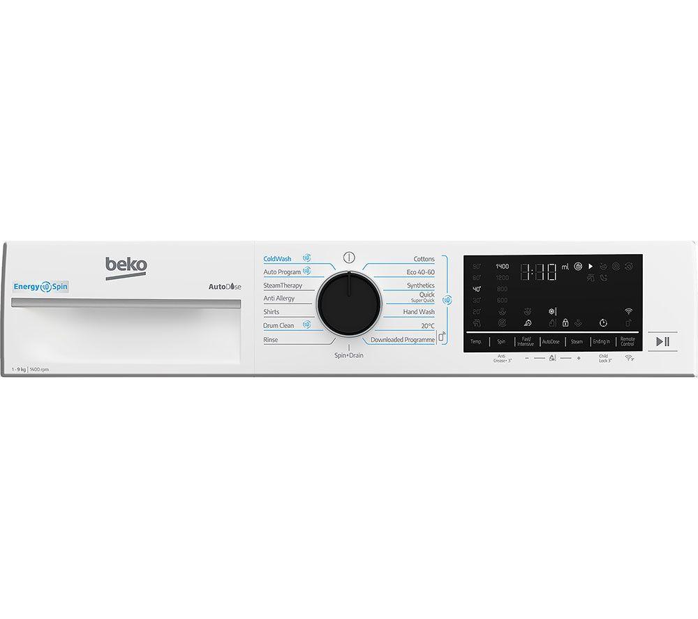 BEKO PRO B5W5941BDW WiFi-enabled 9 kg 1400 Spin Washing Machine &ndash; White image number 5 of 6