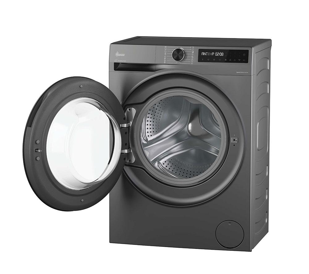 HOOVER Pro Wash Series 3 HBR 49SBL8G-80 WiFi-enabled 9 kg 1400 Spin Washing Machine - Graphite image number 2 of 9