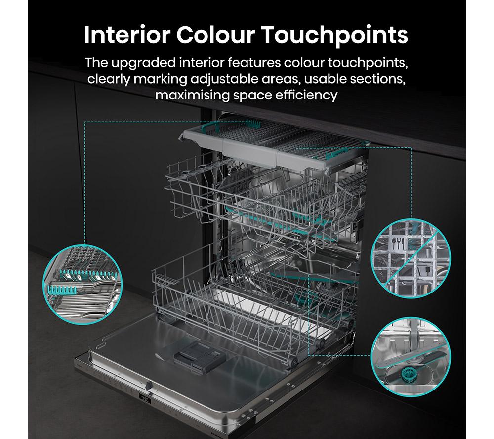 HISENSE HV663A60UK Full-size Fully Integrated Dishwasher image number 5 of 20