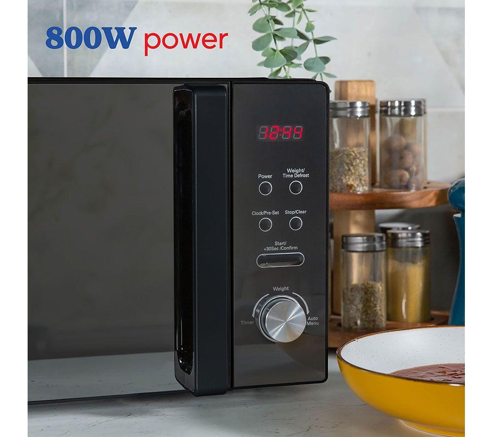 RUSSELLL HOBBS RHM2076B Compact Solo Microwave - Black image number 5 of 10