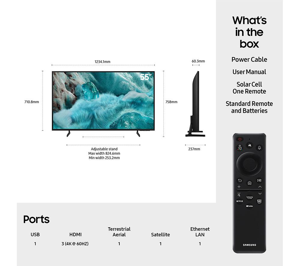 SAMSUNG Q7F 55" QLED 4K Vision AI Smart TV 2025 - QE55Q7F image number 7 of 11
