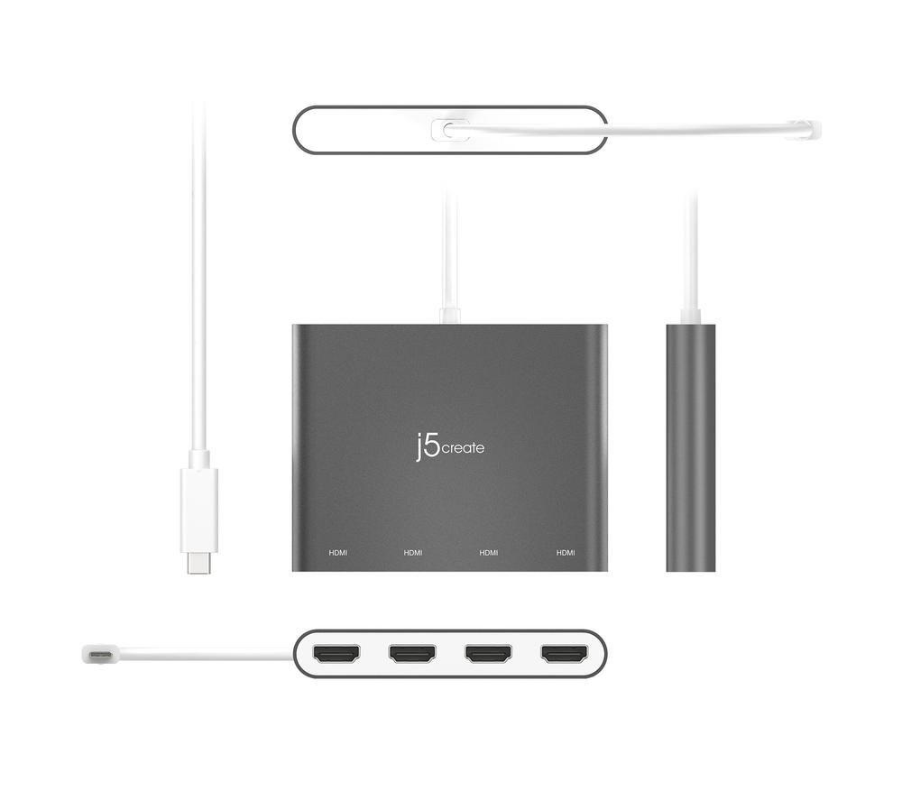 J5CREATE JCA366 USB Type-C to 4-port HDMI Adapter image number 7 of 11