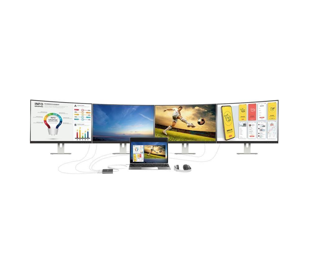 J5CREATE JCA366 USB Type-C to 4-port HDMI Adapter image number 11 of 11