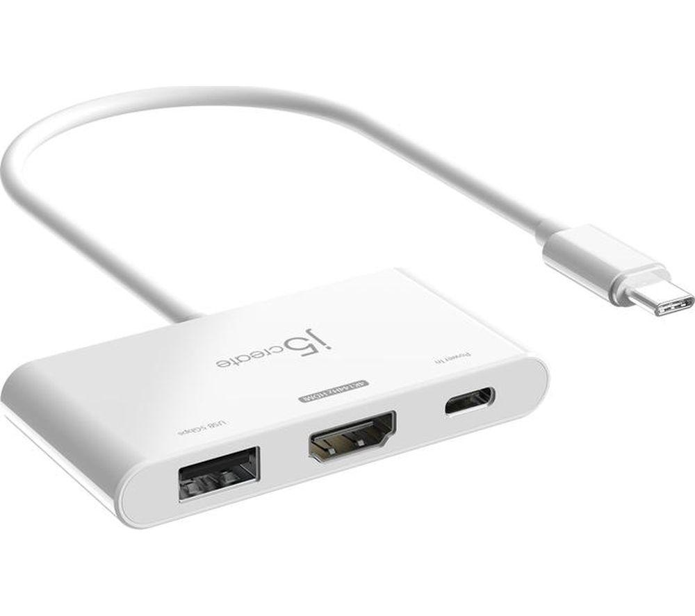 J5create Jca399 Usb Type-C To Hdmi Adapter, White
