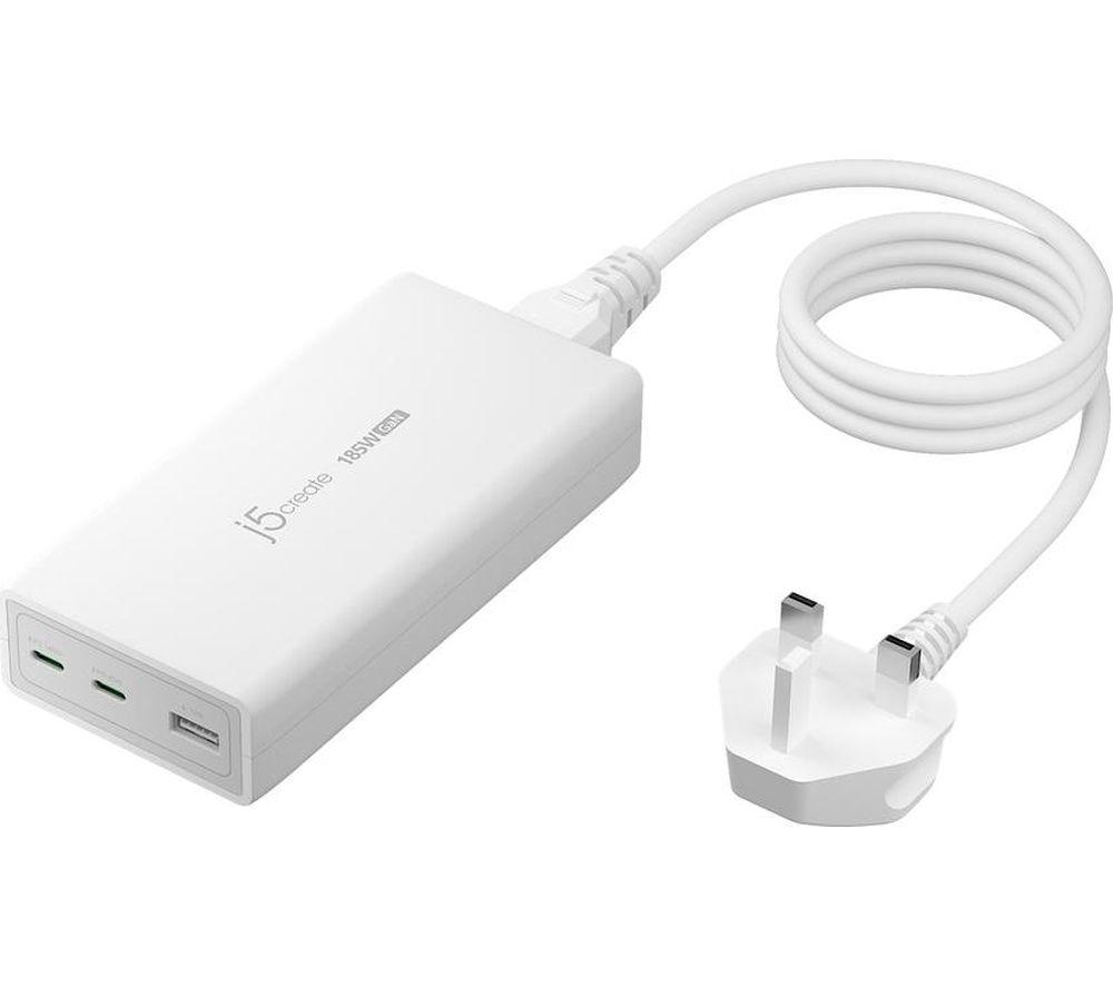 J5create 3-Port 185 W Gan Usb Charger - 1.2 M