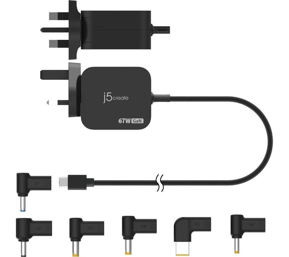 J5CREATE JUP1565DCF-FN 67 W GaN USB Charger - 1.8 m image number 5 of 9