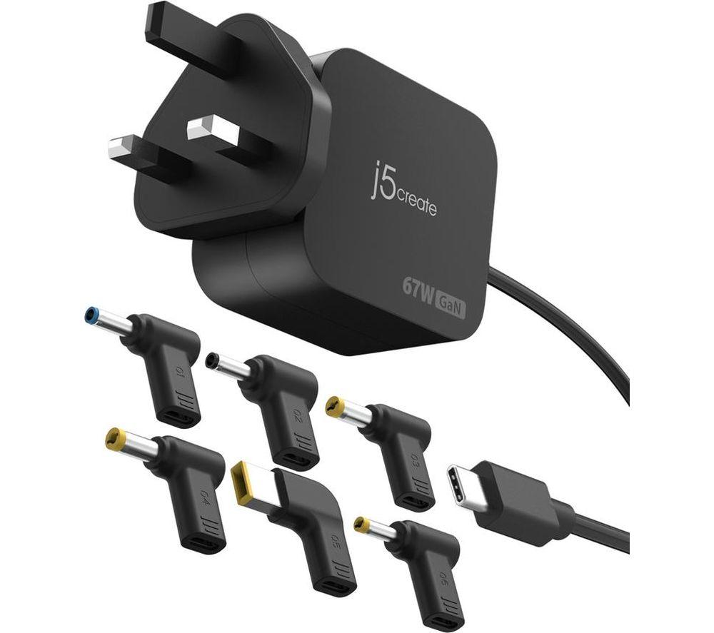 J5CREATE JUP1565DCF-FN 67 W GaN USB Charger - 1.8 m image number 6 of 9