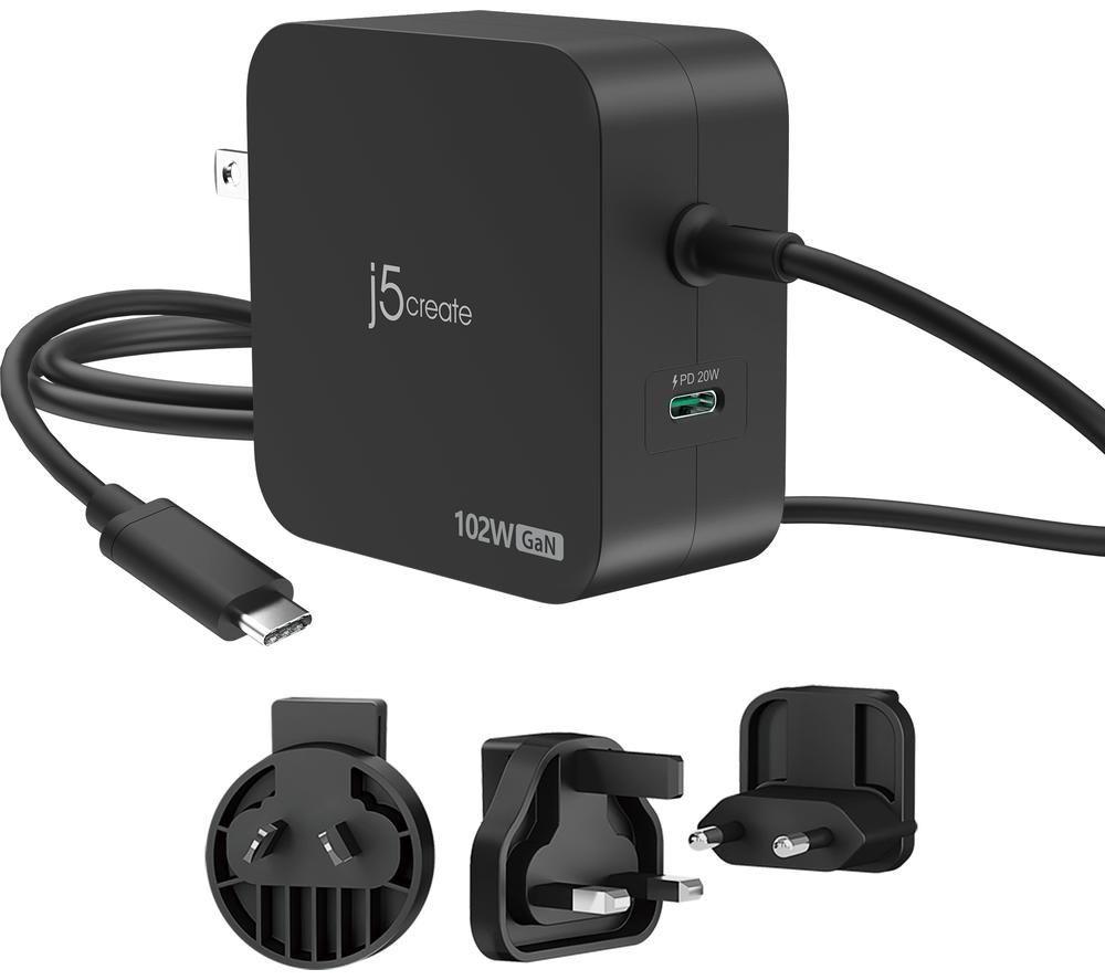 J5create Jup25102v 102 W Gan Usb Charger - 1.8 M