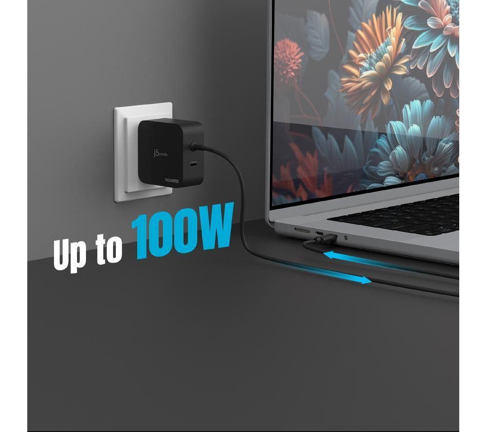 J5CREATE JUP25102V 102 W GaN USB Charger - 1.8 m image number 8 of 10