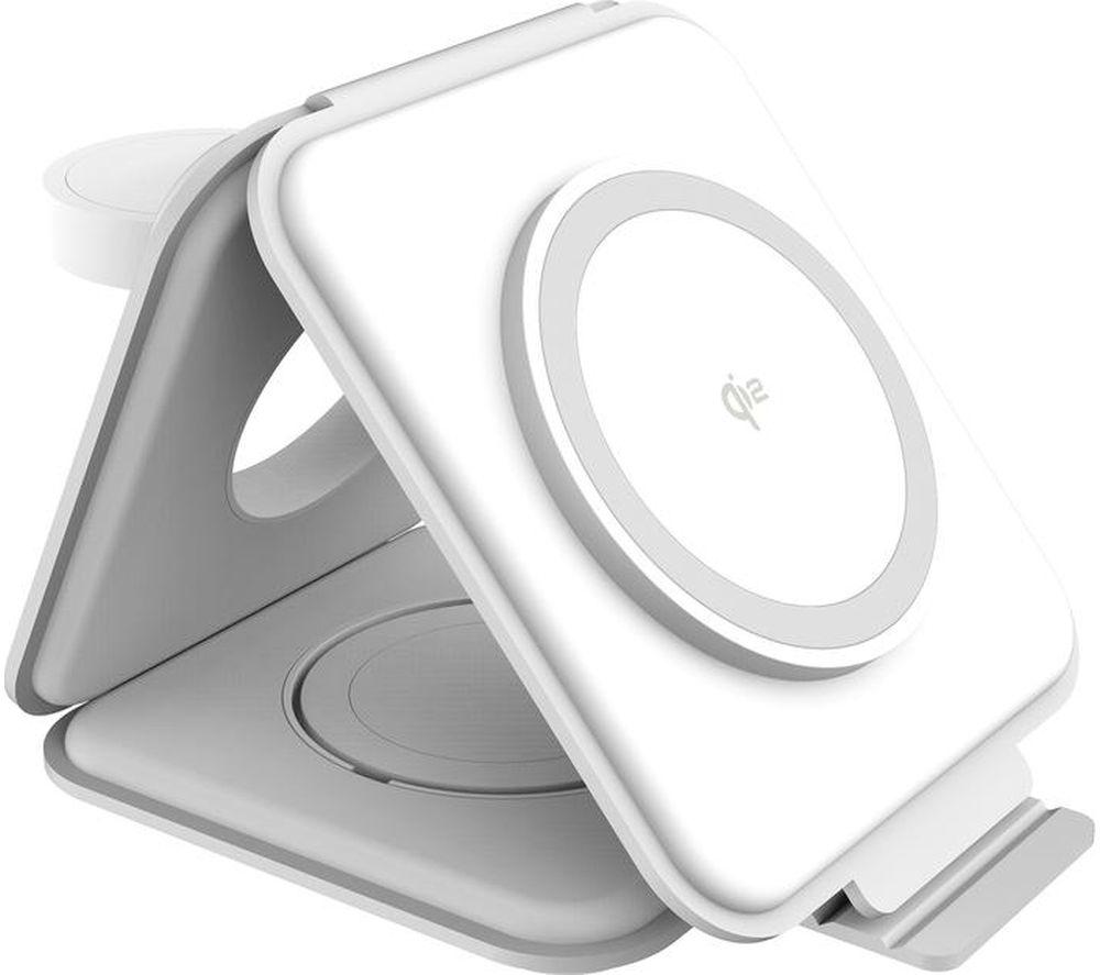 J5CREATE JUPW3215W-N Qi2 3-in-1 Magnetic 22.5 W Wireless Charging Pad - White image number 7 of 7