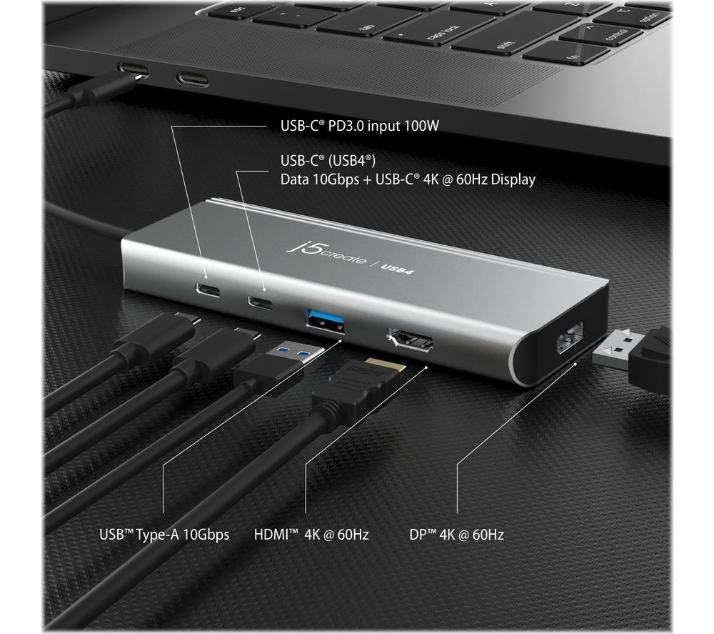 J5CREATE JCD401 5-port USB-4 Hub image number 4 of 10
