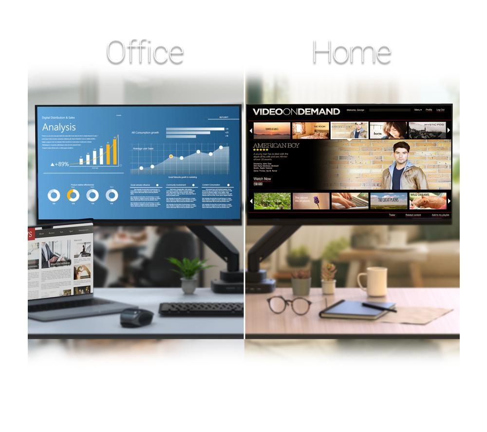 J5CREATE Dual Arm Full Motion 17-32" Monitor Desk Mount with Docking Station image number 3 of 9