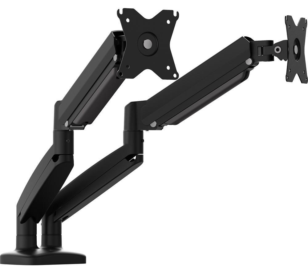 J5CREATE JTSA102-N Dual Arm Full Motion 17-32" Monitor Desk Mount - Black image number 2 of 10