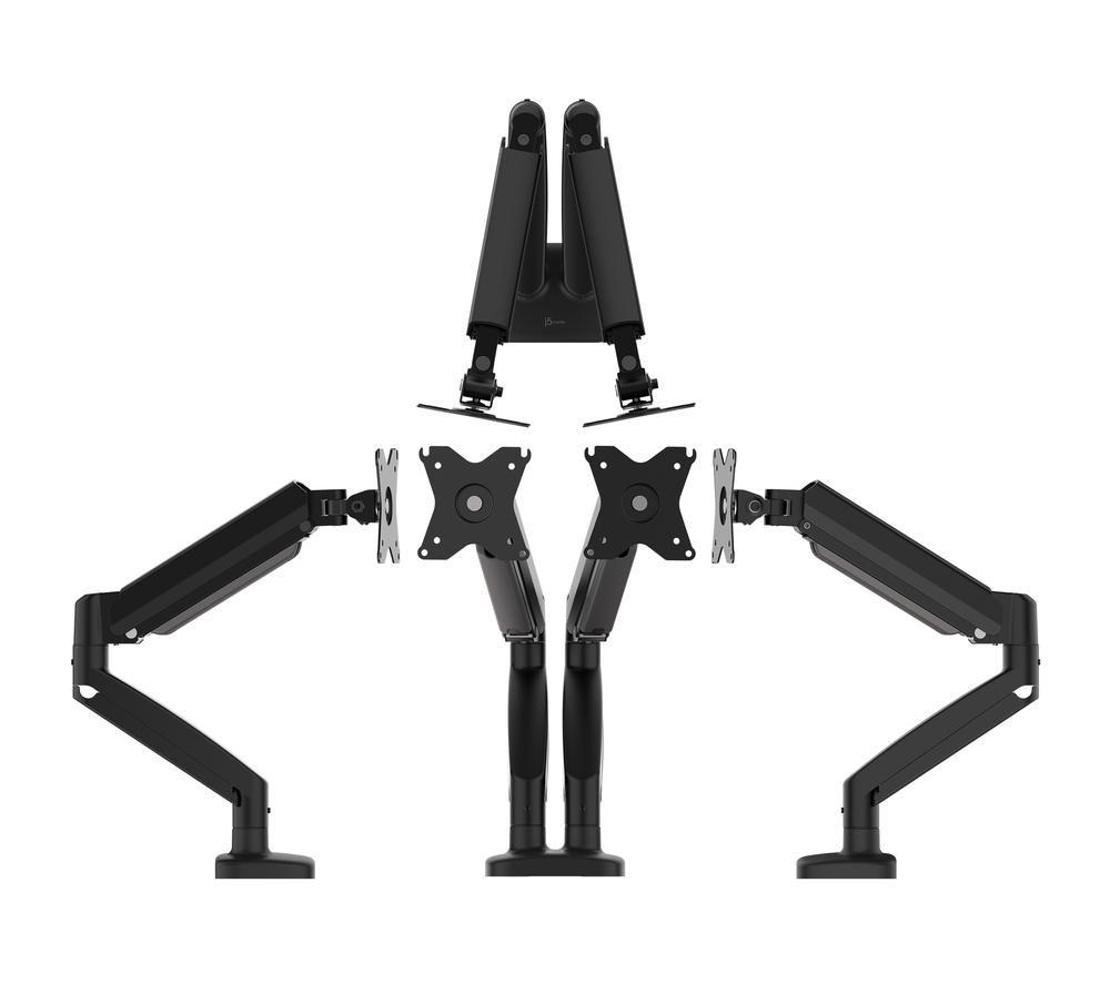 J5CREATE JTSA102-N Dual Arm Full Motion 17-32" Monitor Desk Mount - Black image number 3 of 10