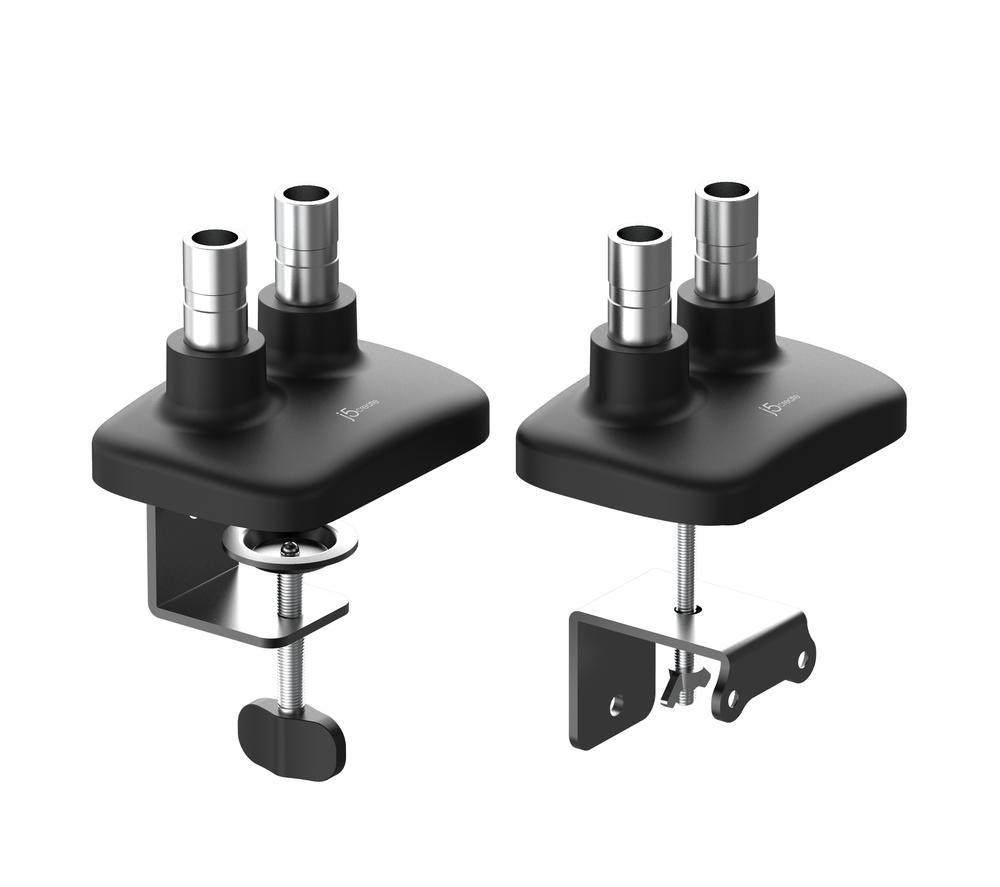 J5CREATE JTSA102-N Dual Arm Full Motion 17-32" Monitor Desk Mount - Black image number 4 of 10
