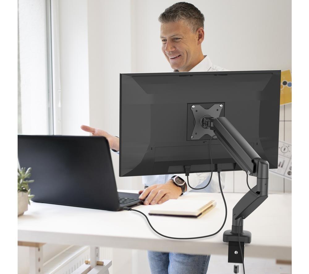 J5CREATE JTSA101-N Single Arm Full Motion 17-32" Monitor Desk Mount - Black image number 6 of 10
