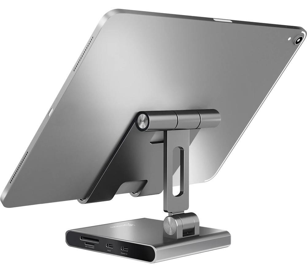 J5CREATE JTS224 Multi-Angle Stand & Docking Station - Space Grey image number 3 of 4