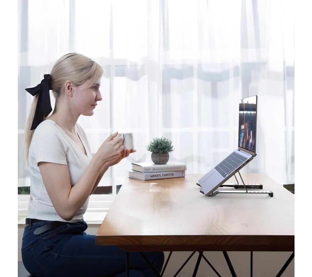 J5CREATE JTS223 Multi-Angle Stand & USB Docking Station - Space Grey image number 9 of 9