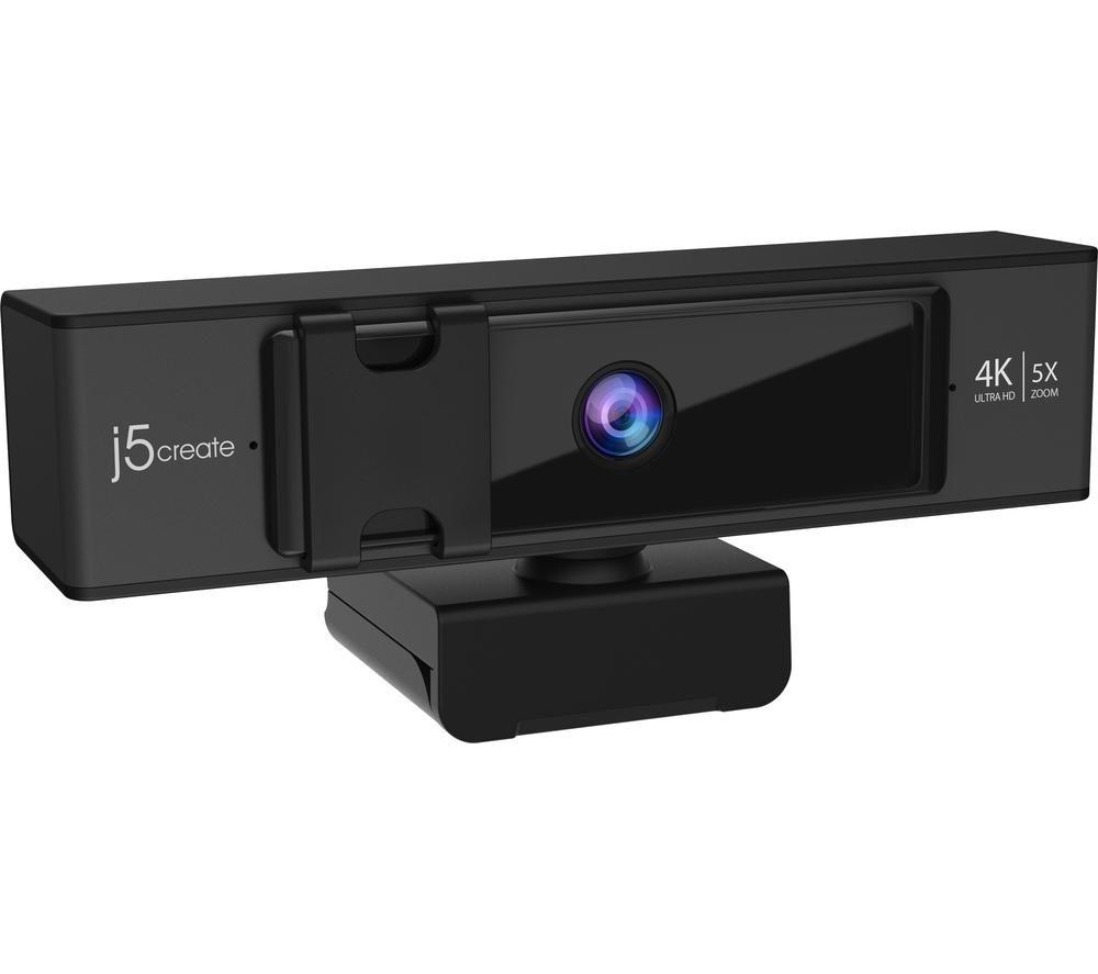J5CREATE JVCU435-N 4K Ultra HD Webcam with Dual Stereo Microphones image number 6 of 10