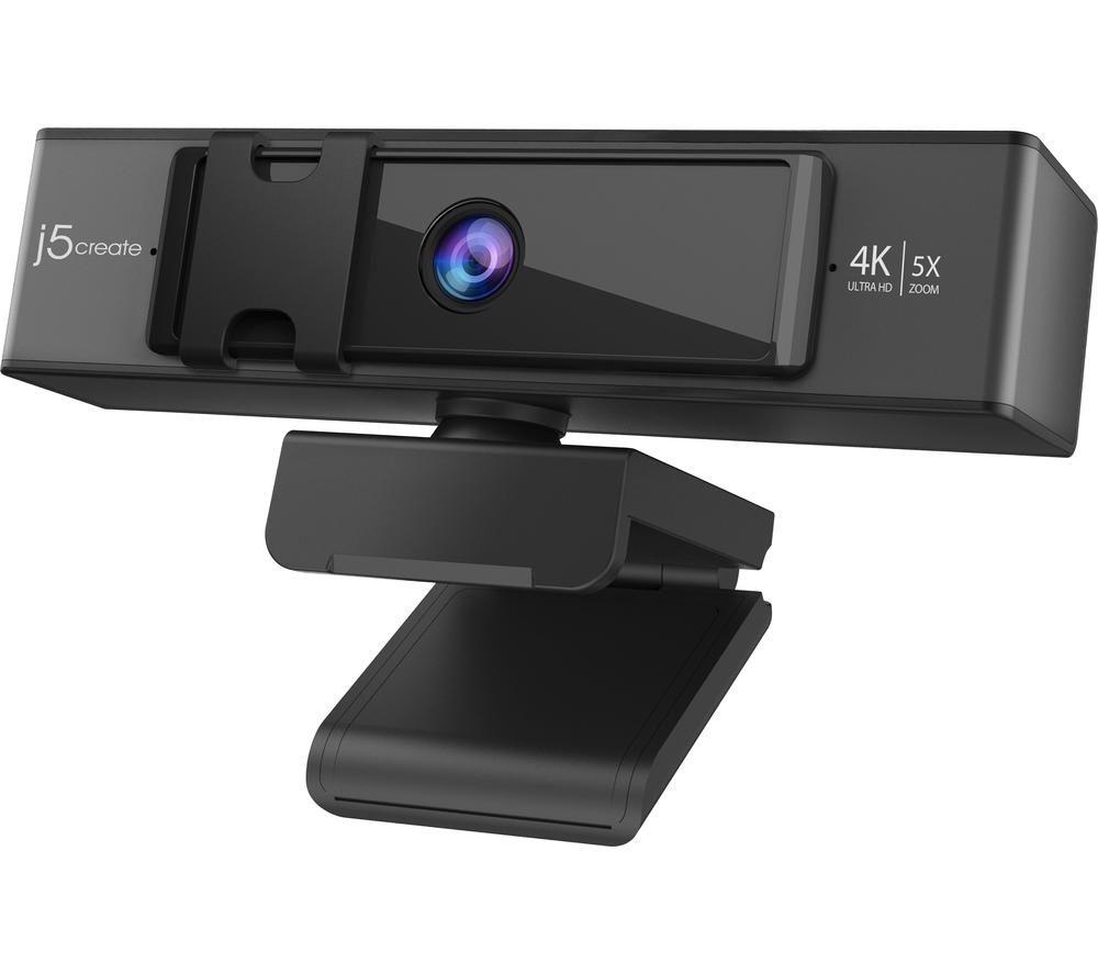 J5CREATE JVCU435-N 4K Ultra HD Webcam with Dual Stereo Microphones image number 8 of 10