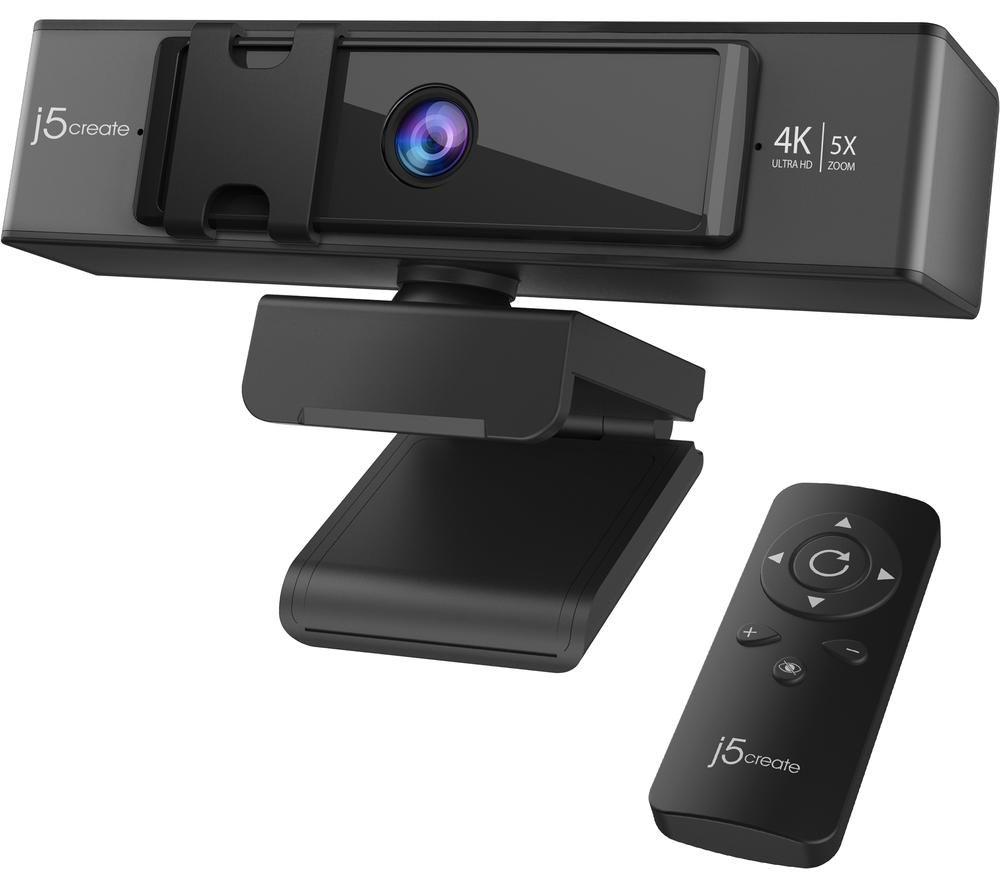 J5CREATE JVCU435-N 4K Ultra HD Webcam with Dual Stereo Microphones image number 9 of 10